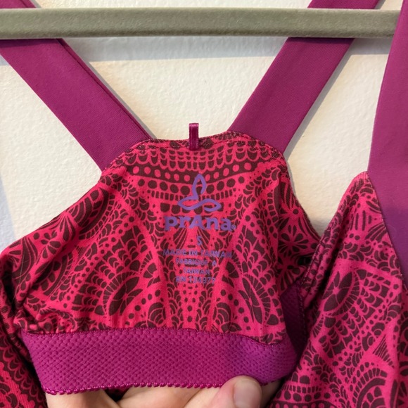 prAna Quinn Dress Magenta Mandala Print Cross Back Shelf Bra Womens Small - Picture 5 of 5